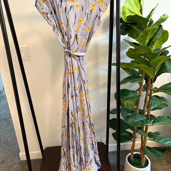 Andjela Stella Blue Wrap Maxi Dress - Floral - Picture 6 of 7